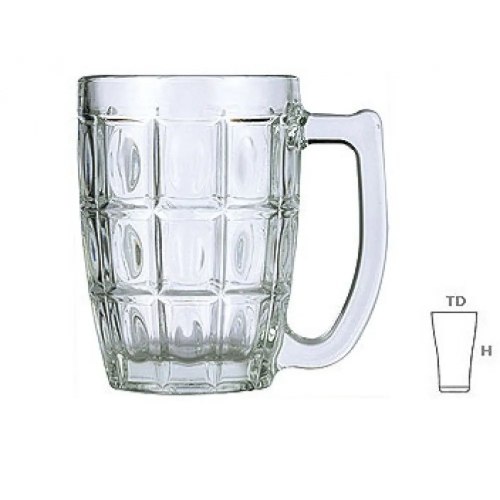 Lucky Thailand Glass Beer Mug Set Of 6